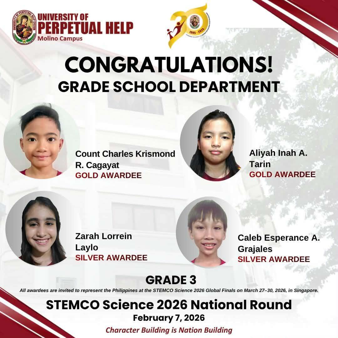 GRADE 3 - STEMCO Science 2026 National Round FEB 2026